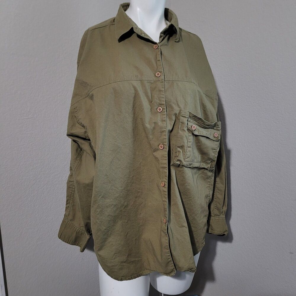 Emporio Gitano Large button front shirt longsleeve pocket collar vintage